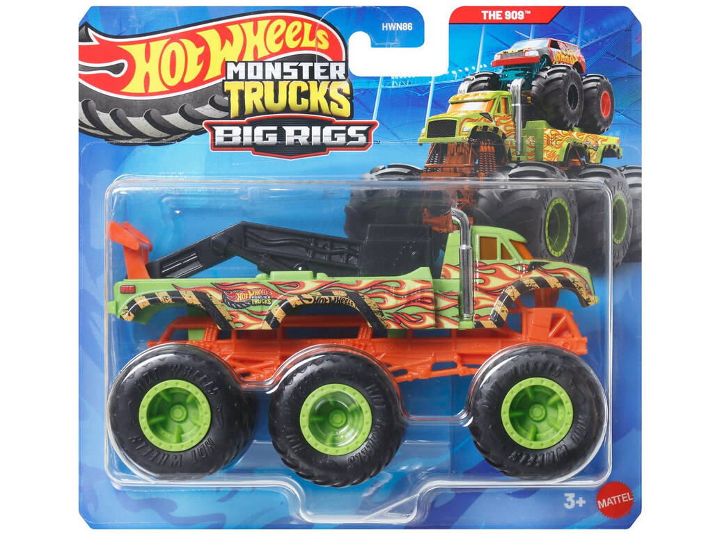 Hot Wheels Vehículo Monster Trucks Big Rigs