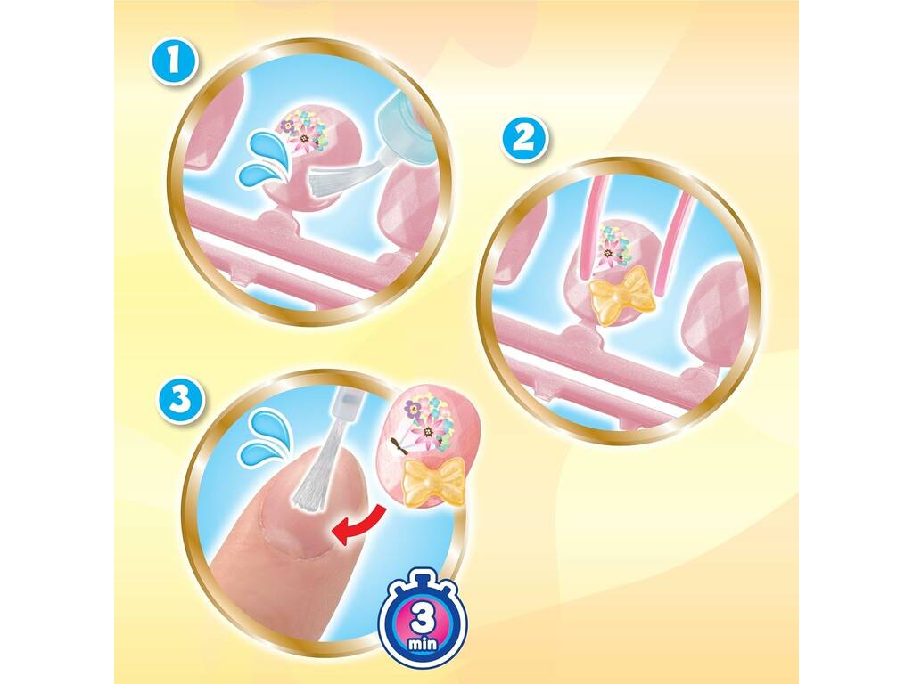 Aquabeads Set di ricambio per unghie Cuori e fiocchi