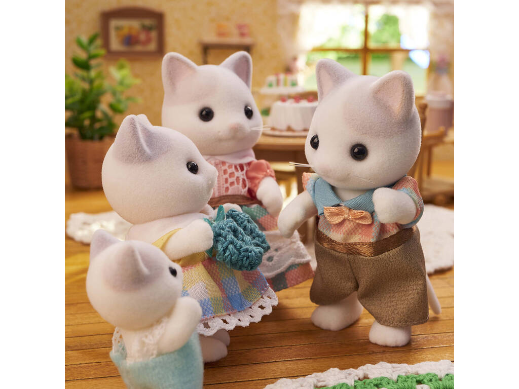 Sylvanian Families Famiglia Gatto Latte Epoch Para Imaginar 5738
