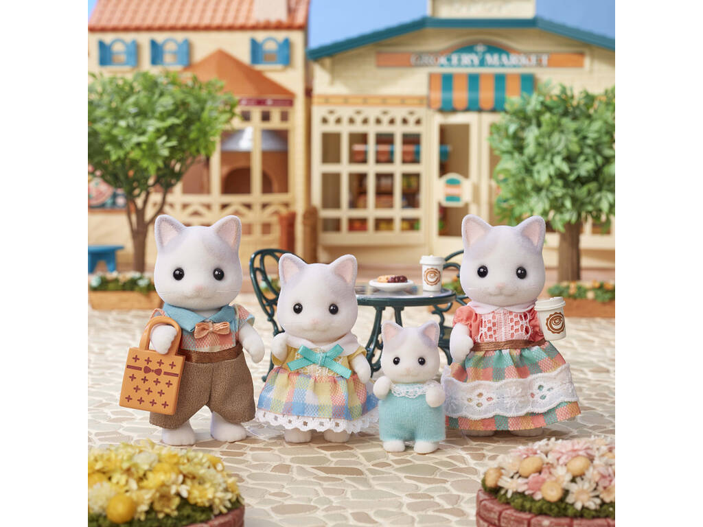 Sylvanian Families Famiglia Gatto Latte Epoch Para Imaginar 5738
