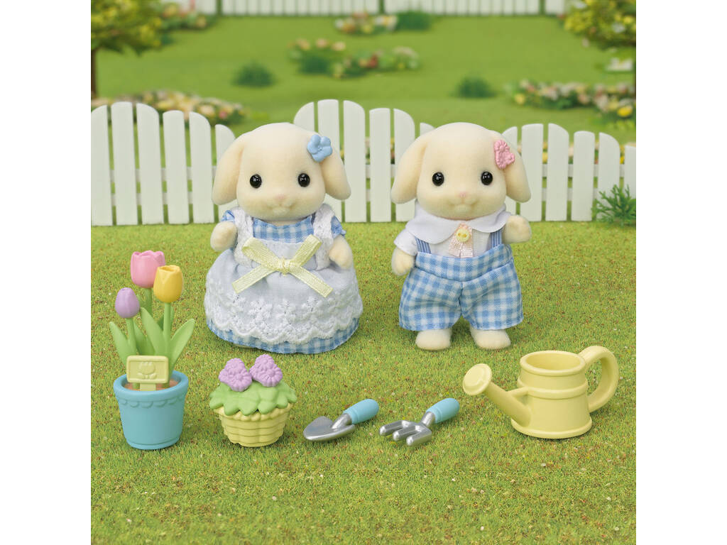 Sylvanian Families Set Fratelli Coniglio Fiore Epoch Para Imaginar 5736