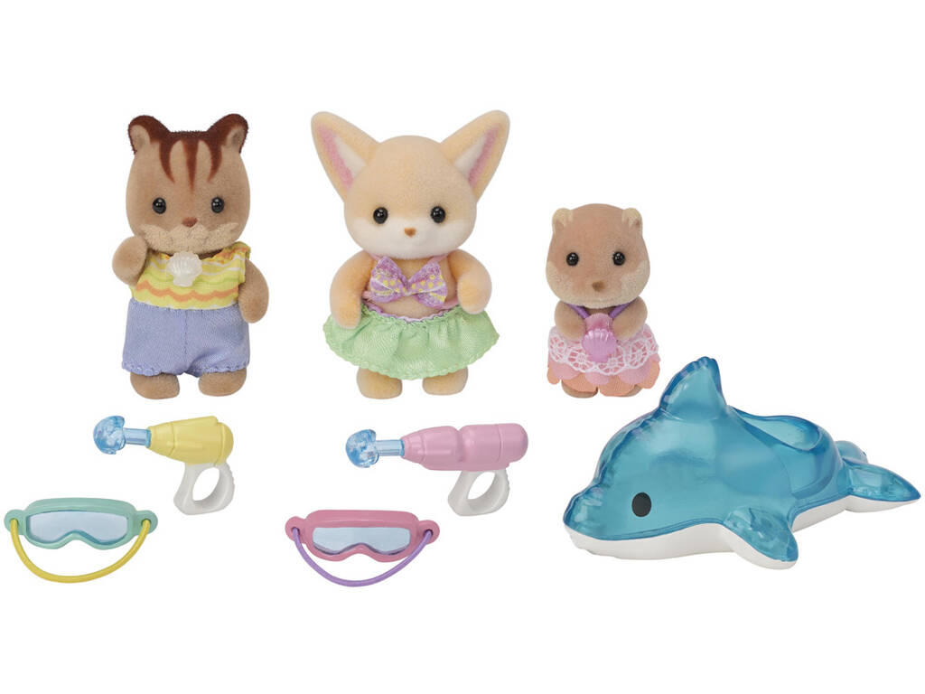 Sylvanian Families Amici dell'Asilo Festa in Piscina Epoch Para Imaginar 5749