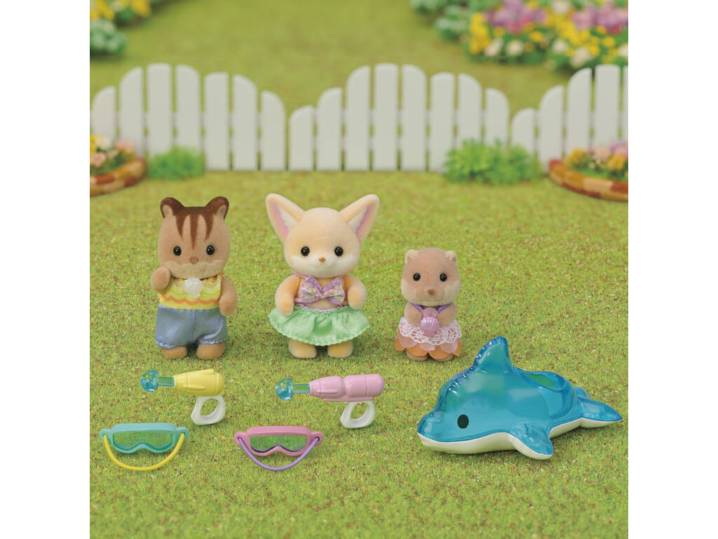 Sylvanian Families Amici dell'Asilo Festa in Piscina Epoch Para Imaginar 5749