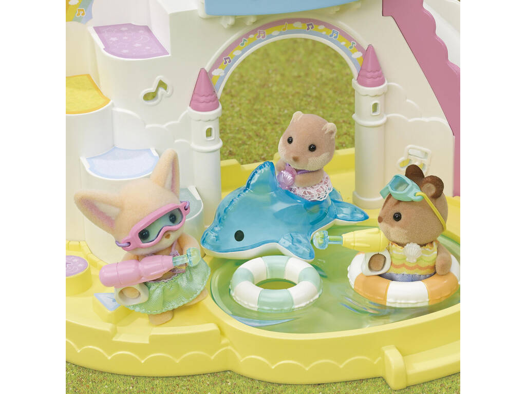 Sylvanian Families Amici dell'Asilo Festa in Piscina Epoch Para Imaginar 5749