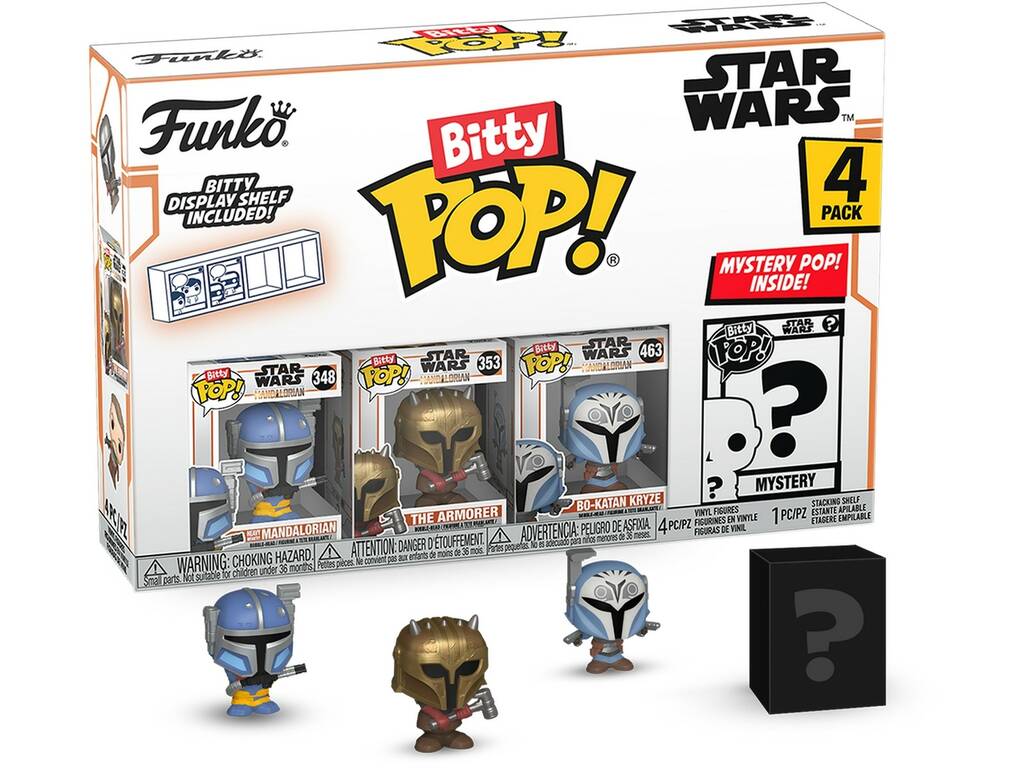 Funko Pop Bitty Star Wars The Mandalorian Pack 4 Mini Figure 75451
