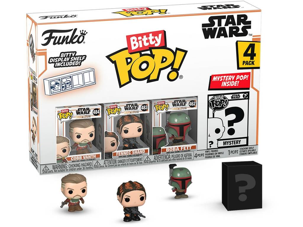 Funko Pop Bitty Star Wars The Mandalorian Pack 4 Mini Figure 75453