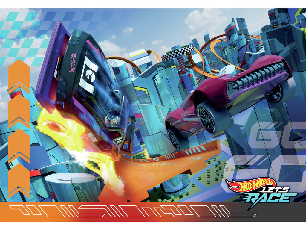 Puzzle 2x60 Hotwheels di Clementoni 24816