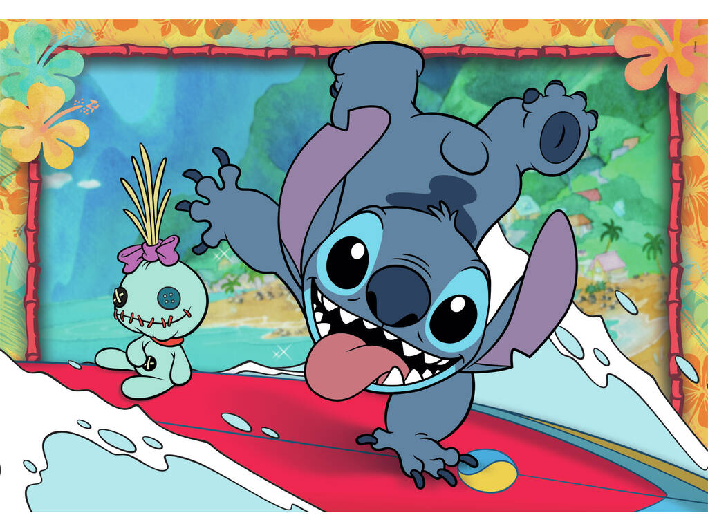 Puzzle Supercolor 2X20 Disney Stitch Clementoni 24809