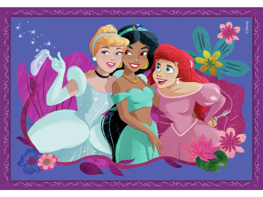 Disney Princesse 4 en 1 Puzzle Supercolor Clementoni 21517
