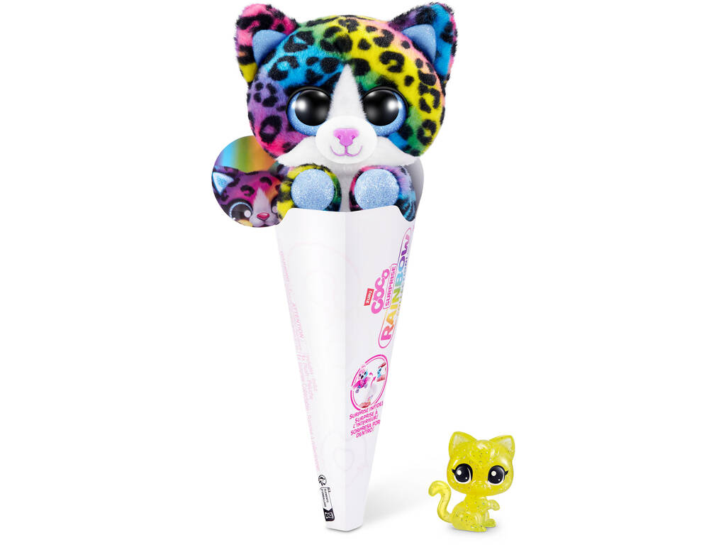 Coco Surprise Rainbow Collection! Cono con peluche e figura sorpresa Zuru 9631SQ1