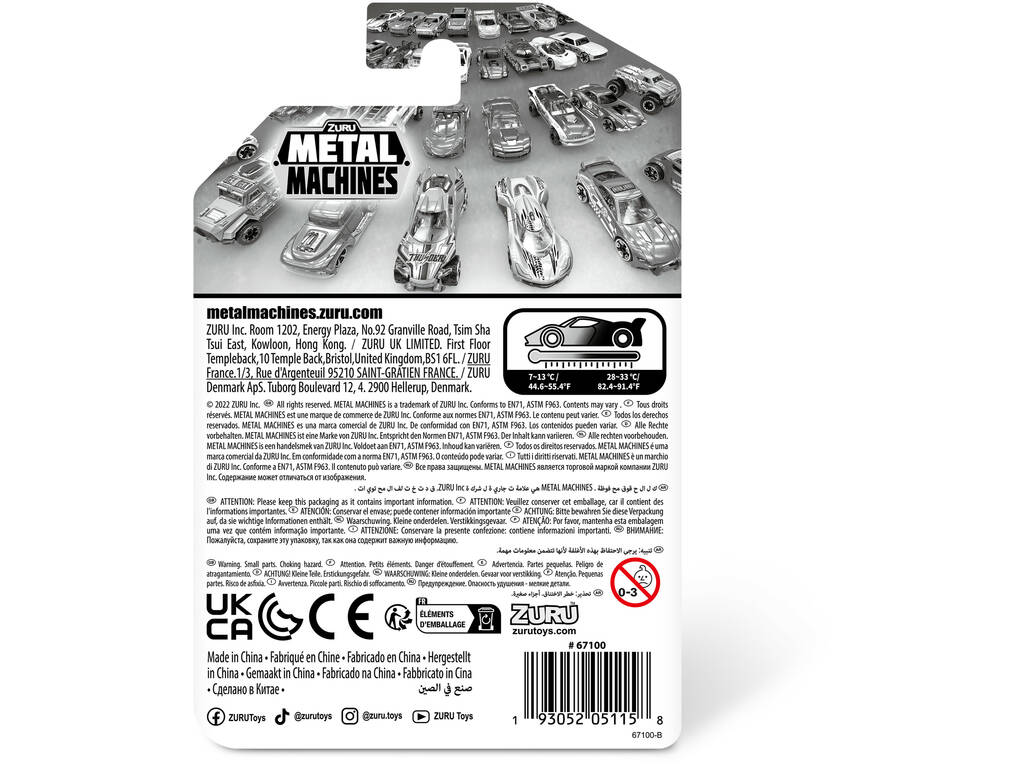 Metal Macchinine Veicolo Color Change Zuru 67100