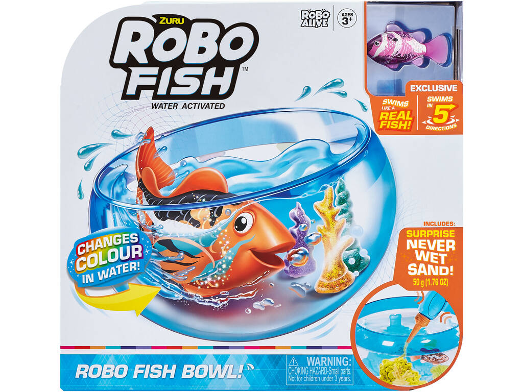 Robo Alive Robo Fish Acquario e Pesce Esclusivo Zuru 7126
