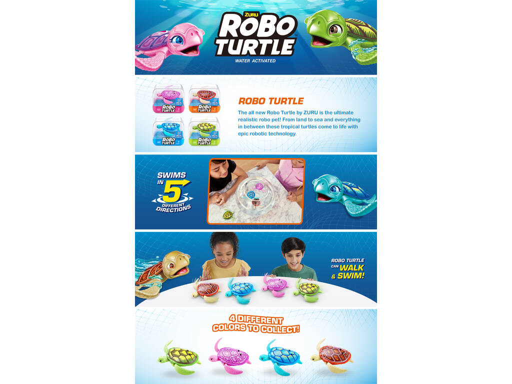 Robo Alive Robotic Robo Turtle Zuru 7192UQ3