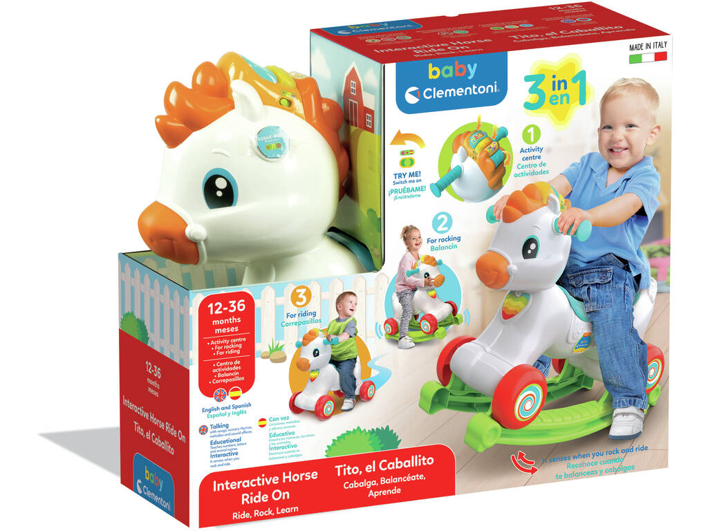 Tito Le Petit Cheval 3 en 1 Clementoni 61556