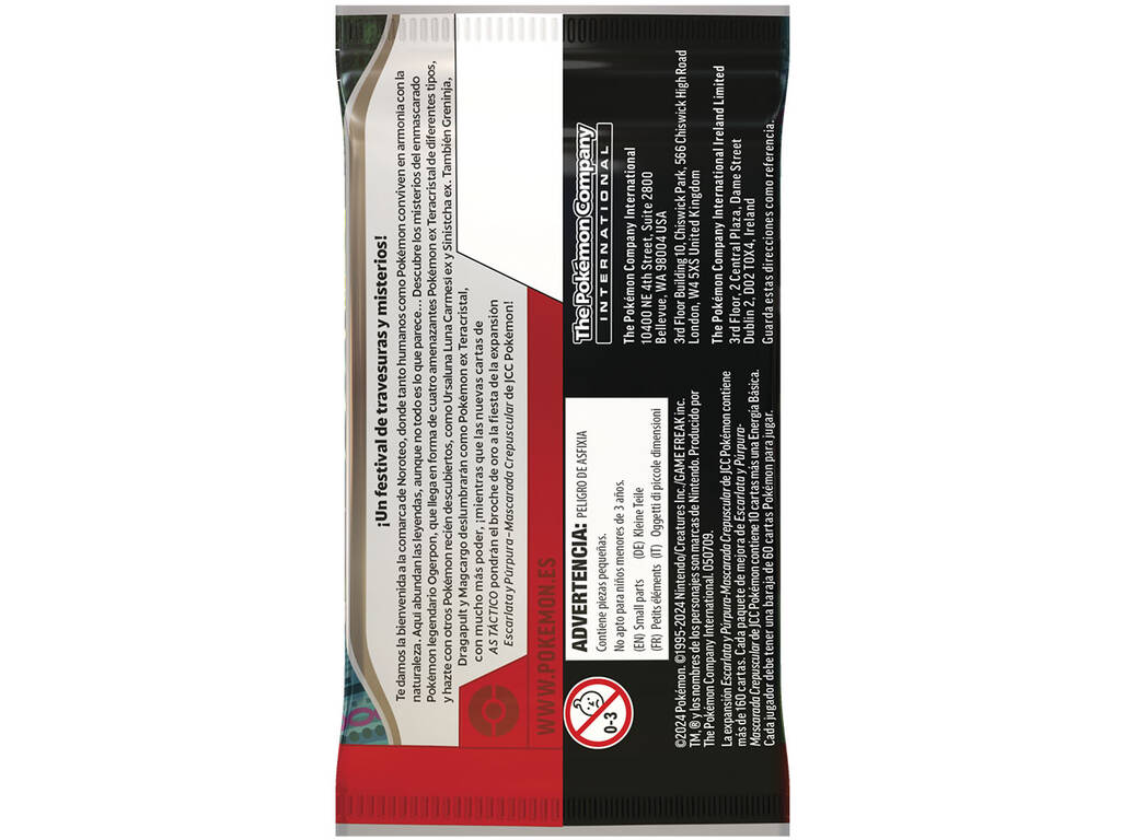 Pokémon TCG Écarlate et mauve Mascarade du crépuscule A propos de Bandai PC50508