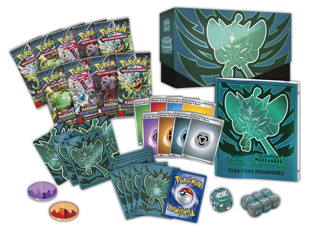 Pokémon TCG Scarlatto e Violetto Mascherata Crepuscolare Scatola di Allenatori Elite Bandai PC50515