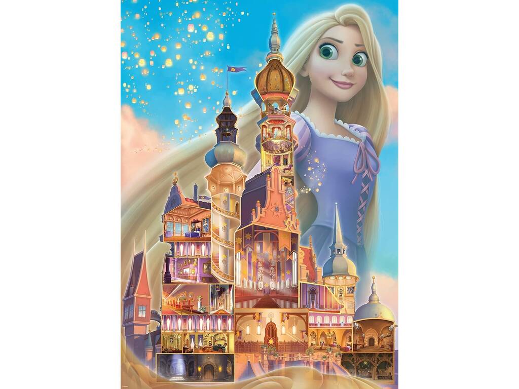 Puzzle 1000 Piezas Disney Castles Collection Rapunzel Ravensburger 17336