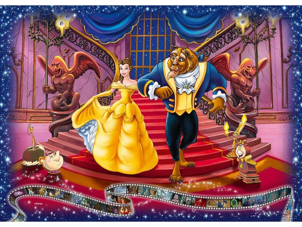 Puzzle 1.000 pezzi Disney Classics La Bella e la Bestia di Ravensburger 19746