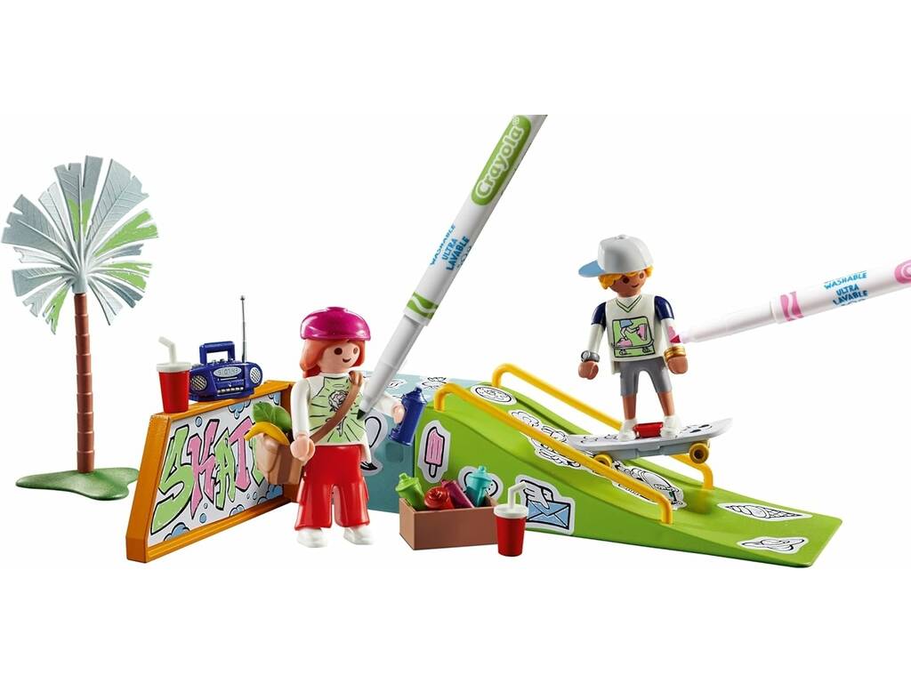 Playmobil Color Crayola Skatepark