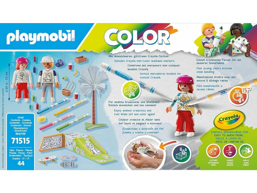 Playmobil Color Crayola Skatepark
