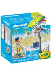 Playmobil Color Crayola Skater mit Basketball