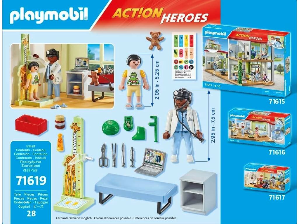 Playmobil Action Heroes Pediatra con Osito de Peluche