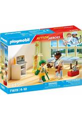 Playmobil Action Heroes Pédiatre avec un ours en peluche