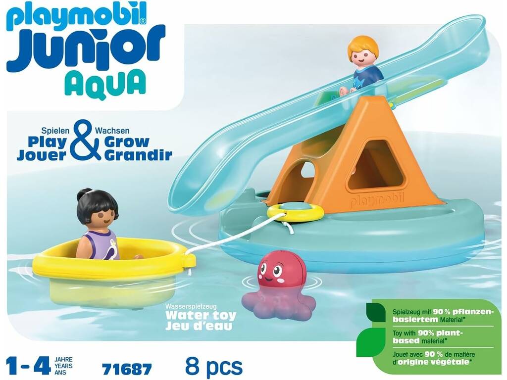 Playmobil Junior Aqua Badeinsel mit Rutsche 71687