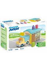 Playmobil Junior Lkw mit Garage 71686