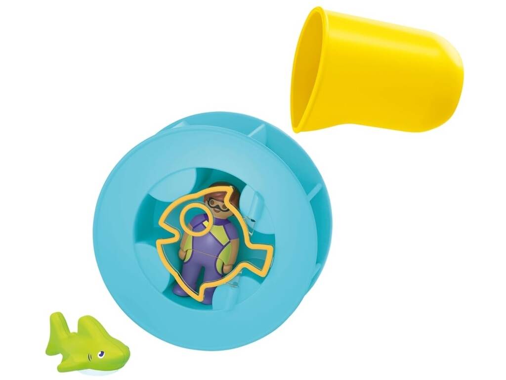 Playmobil Junior Aqua Ruota d'Acqua con Bebè Squalo 71688