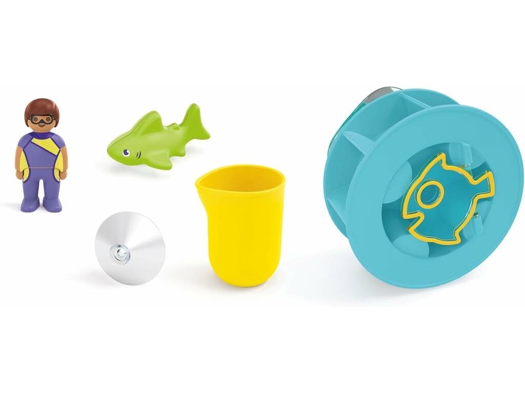 Playmobil Junior Aqua Ruota d'Acqua con Bebè Squalo 71688