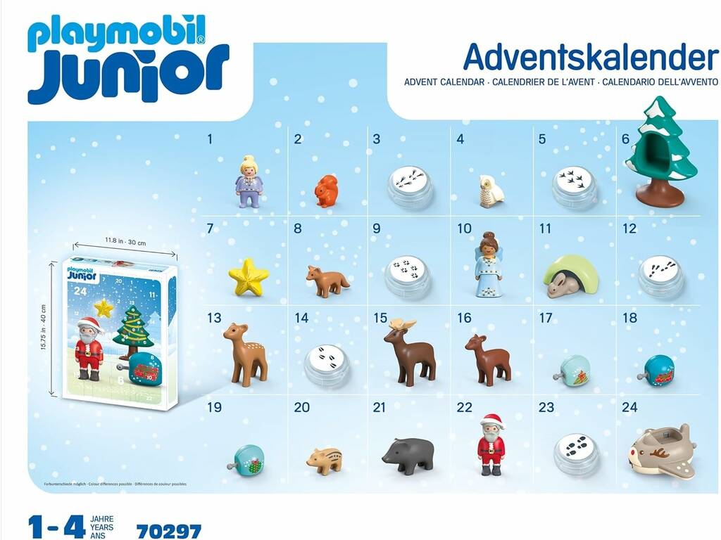 Playmobil Junior Adventskalender Weihnachten im Schnee 70297