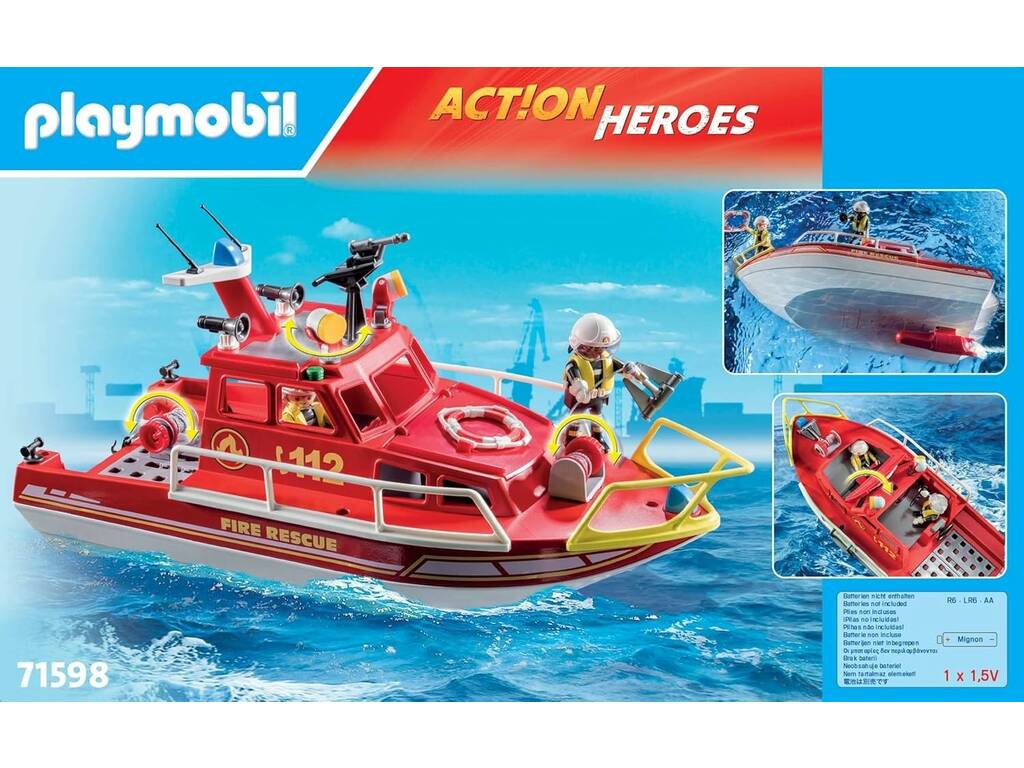 Playmobil Action Heroes Barco de Resgate 71598