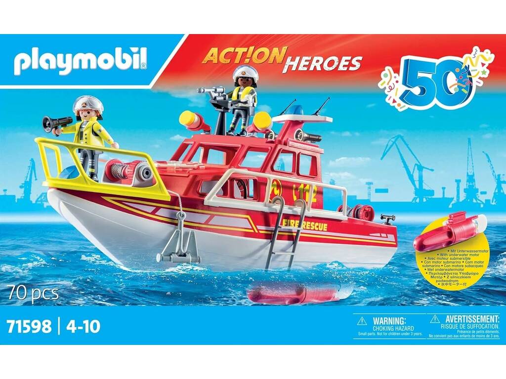 Playmobil Action Heroes Barco de Resgate 71598