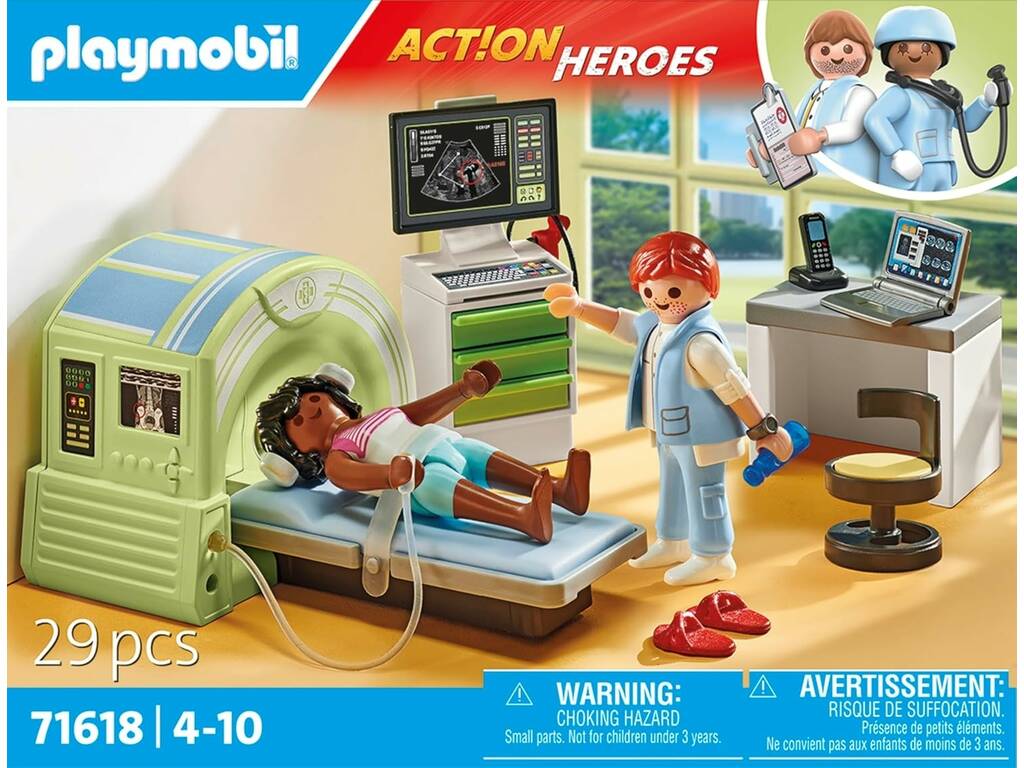 Playmobil Action Heroes IRM avec patient 71618