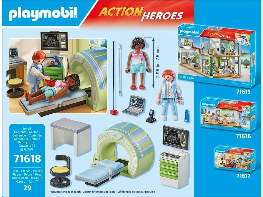 Playmobil Action Heroes IRM avec patient 71618