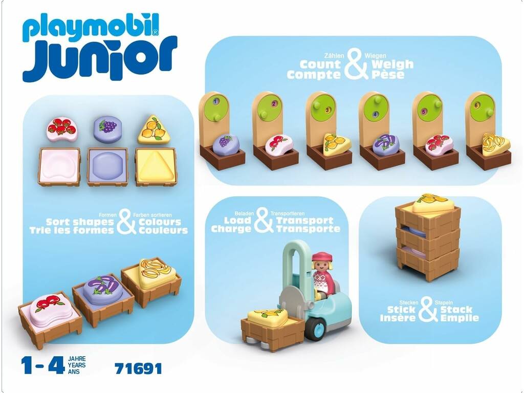Playmobil Junior Posto Ecológico e Empilhador 71691