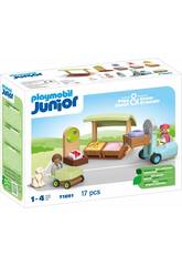 Playmobil Junior Ökologischer Stand und Gabelstapler 71691