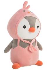 Plüsch Pinguin Kit Rosa 36 cm von Creaciones Llopis 46936