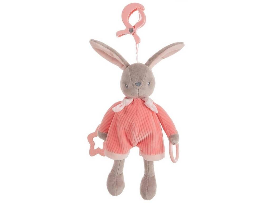 Little Kids Plüsch 26 cm Rosa Activity Hase von Creaciones Llopis 25641