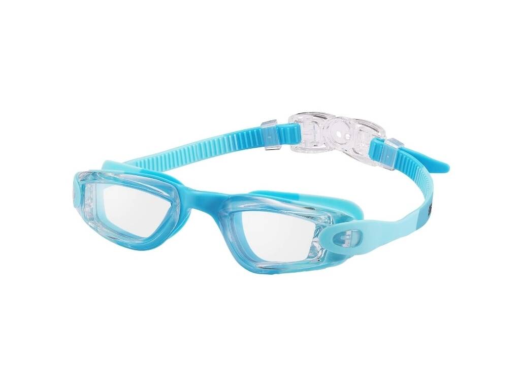 Lunettes de natation bleues pour enfants avec antibuée et protection UV
