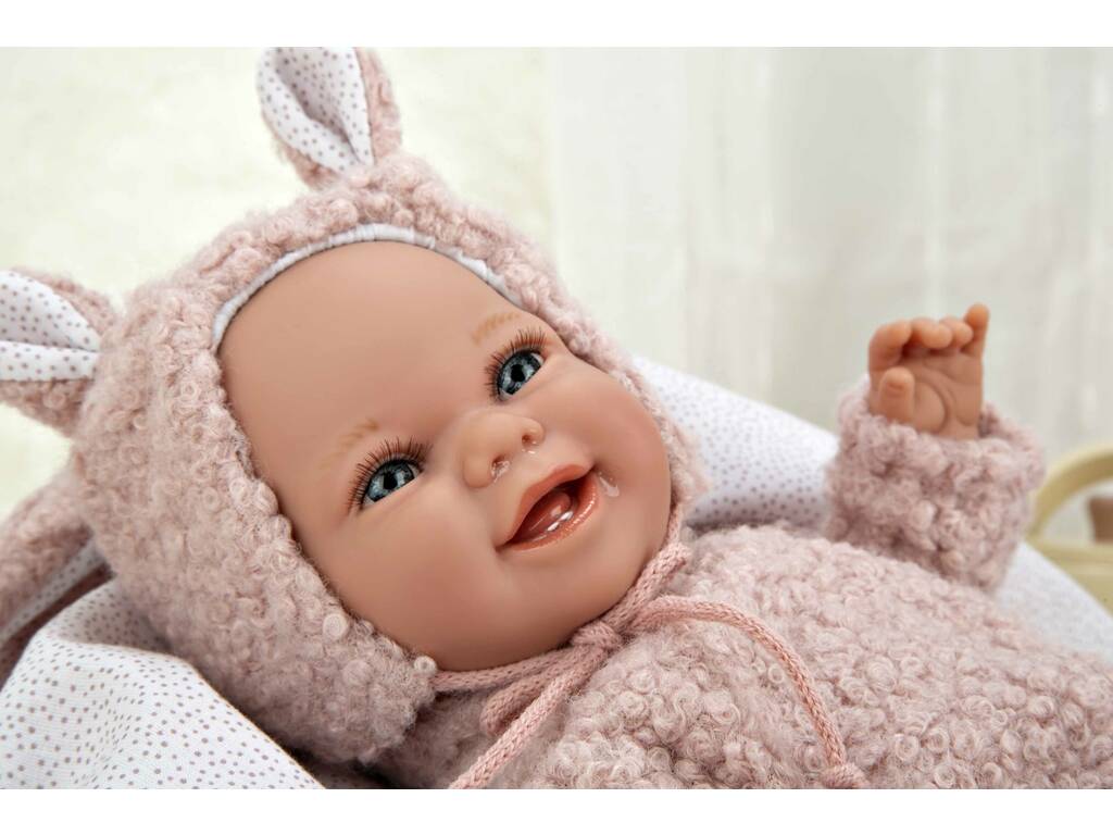 Bambola Bebè Elegance Babyto Rosa 35 cm. con Coperta Arias 60827