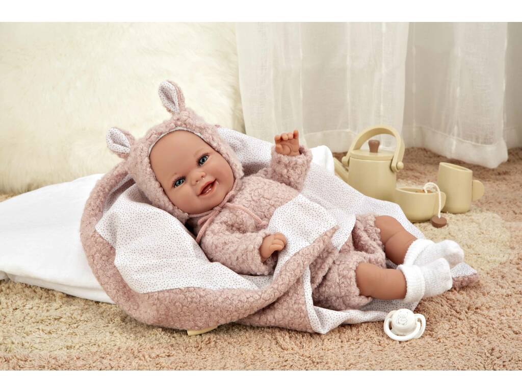 Bambola Bebè Elegance Babyto Rosa 35 cm. con Coperta Arias 60827