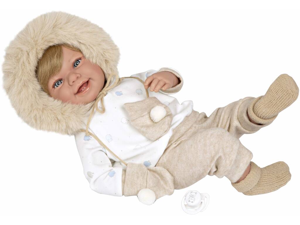 Baby Doll Elegance Zoe Beige Baby Doll 45 cm. avec Moufles Arias 65379