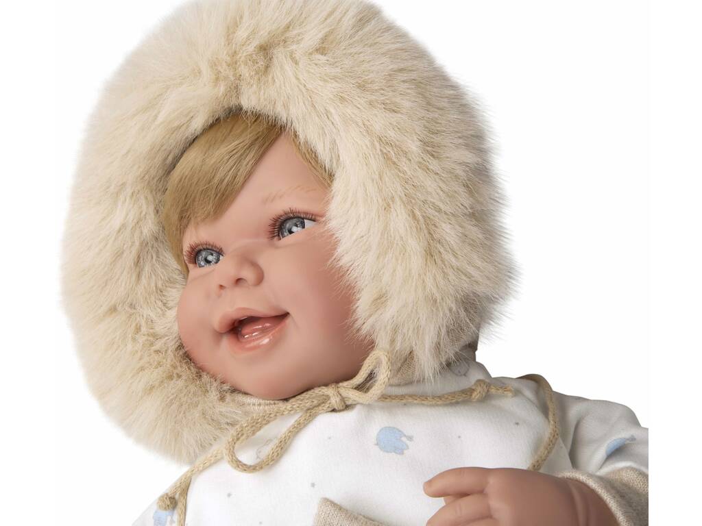 Baby Doll Elegance Zoe Beige Baby Doll 45 cm. avec Moufles Arias 65379