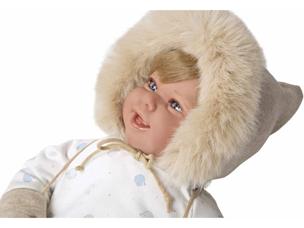 Baby Doll Elegance Zoe Beige Baby Doll 45 cm. avec Moufles Arias 65379