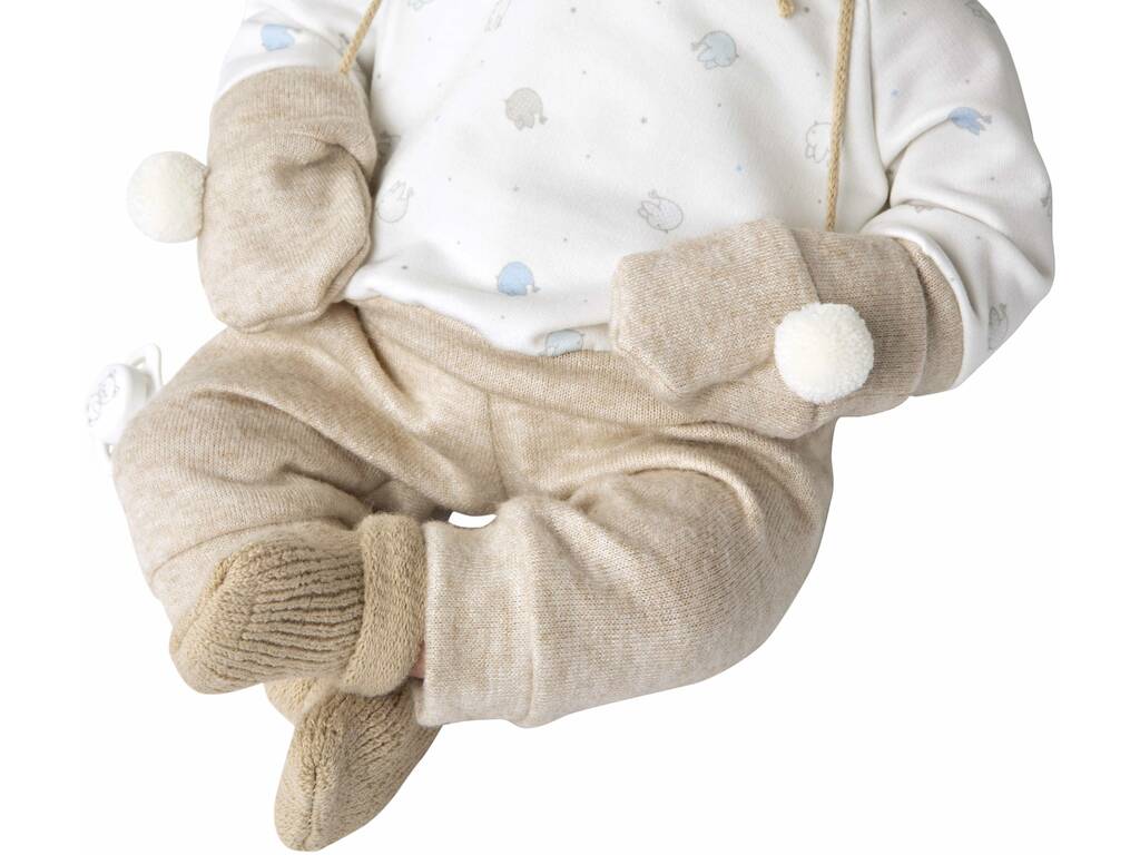 Baby Doll Elegance Zoe Beige Baby Doll 45 cm. avec Moufles Arias 65379