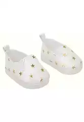 Ensemble de chaussures blanches avec petites étoiles pour poupée 40 cm. Arias 6381