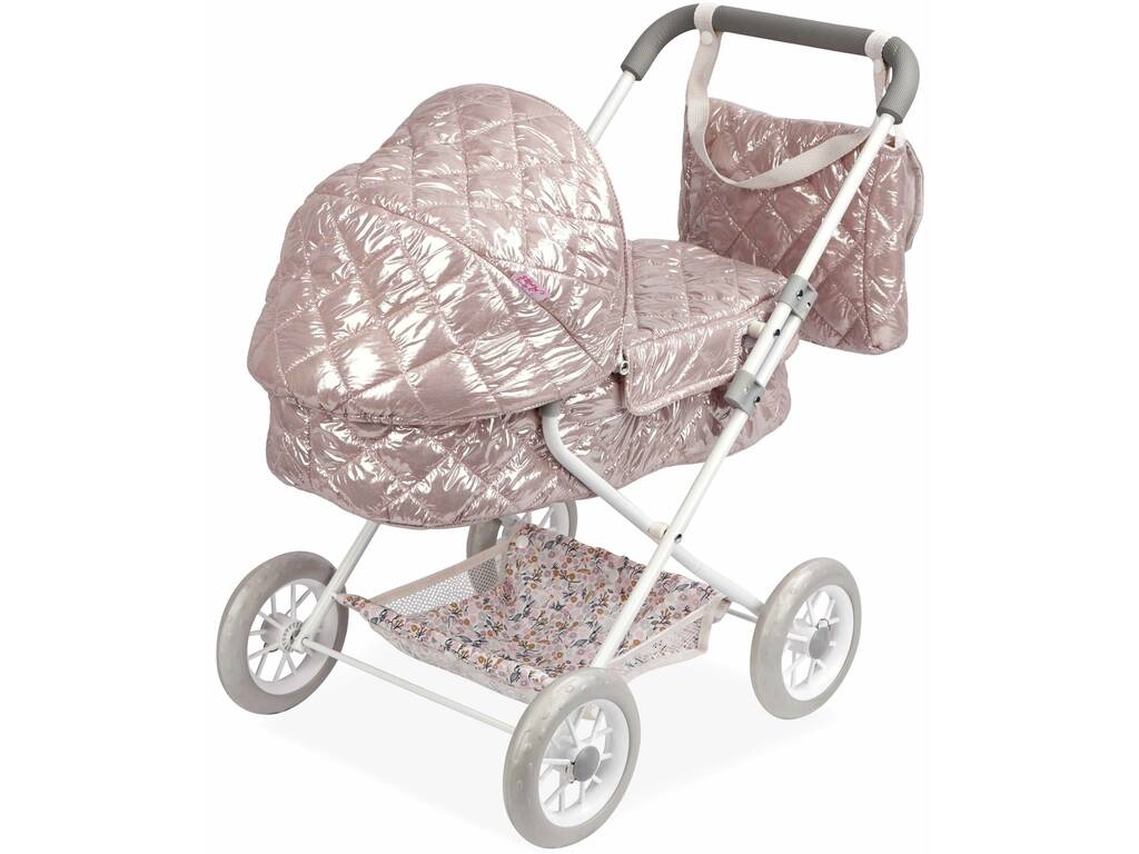 Passeggino per bambole Fantasy 2x1 con borsa Arias