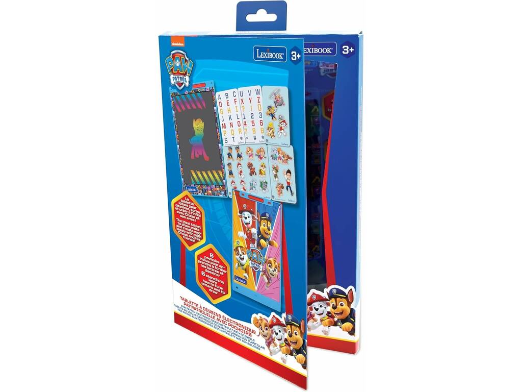 Paw Patrol Tablet magica per disegnare e scrivere con stencil